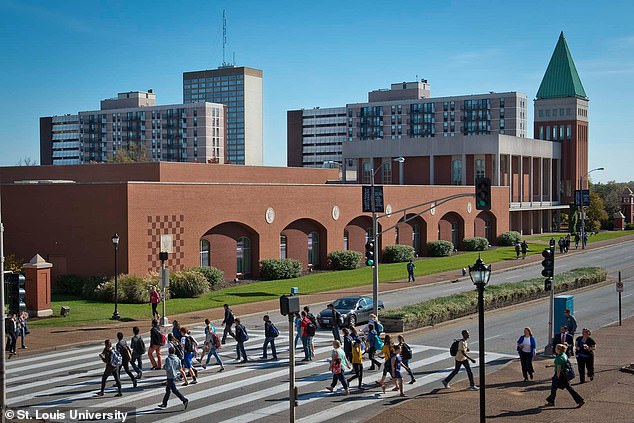 Pictured: St Louis University, where about 13,546 students attend
