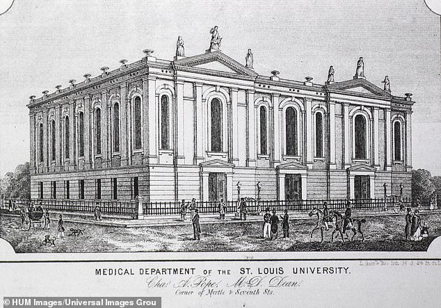 An old representation of St Louis University.