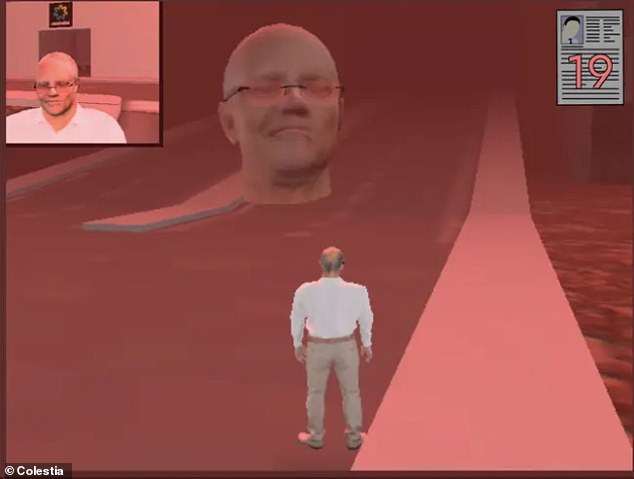The game allows you to play as Scott Morrison wandering around a sinister, nightmarish looking city, while trying to deliver resumes for welfare.
