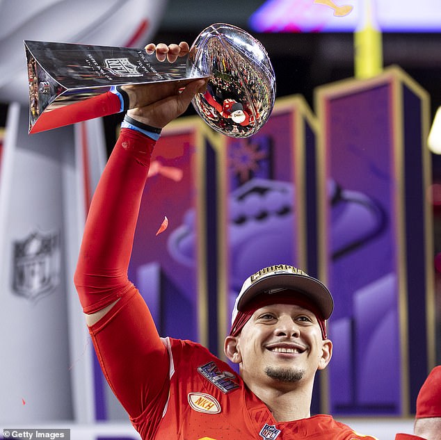 Mahomes has now won the Super Bowl three times with the Chiefs at the age of 28.