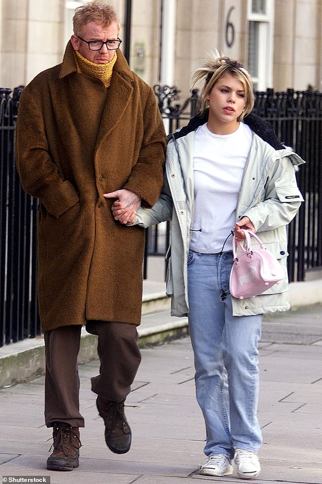 Former Doctor Who star Billie was previously married to DJ Chris Evans, who is 17 years her senior (pictured in February 2001).
