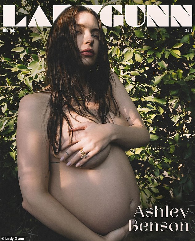 Last month, Benson bared her baby bump on the cover of Ladygunn magazine.