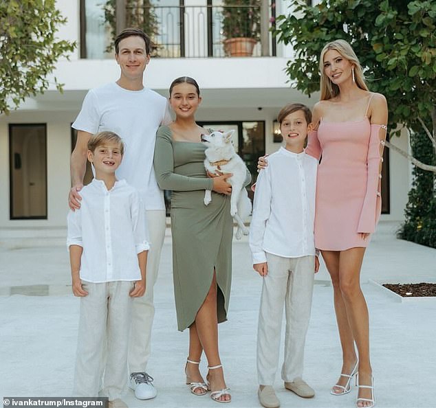 Jared Kushner, Ivanka Trump and their three children have lived in Florida since former President Trump left office in 2021.