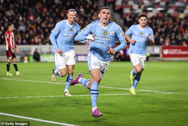 Foden, who scored for City in a 3-1 win in Copenhagen, attributed his improvement to his increased playing time.