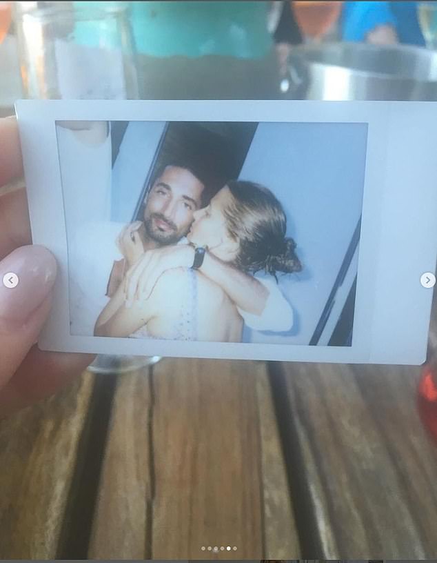 Millie shared a cute polaroid photo.