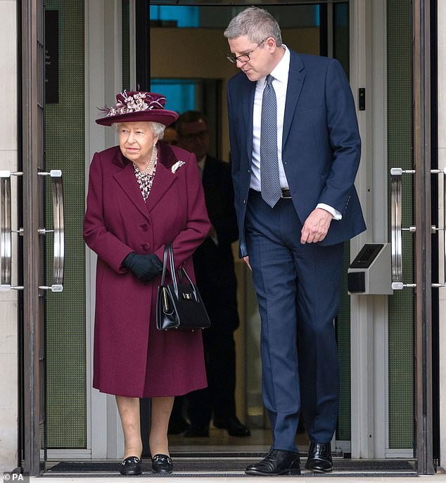 The new website is a challenge for the Lord Chamberlain of Buckingham Palace. The outgoing Lord Chamberlain is former MI5 chief Lord Parker of Minsmere, pictured with the Queen in 2019.
