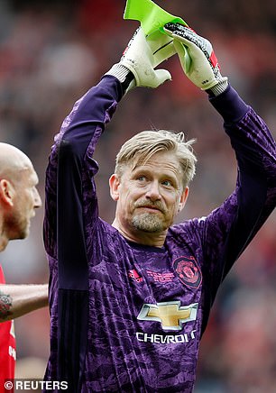 Peter Schmeichel was included as goalkeeper