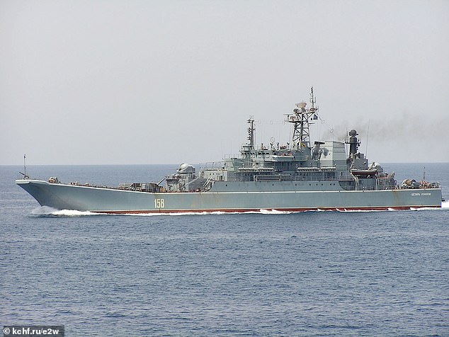 Large landing ship Caesar Kunikov, part of the Russian Black Sea Fleet