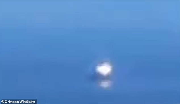 Blurry videos showed an explosion on the ship.