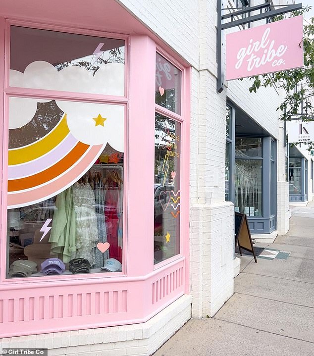 Others began to notice something was wrong after the owners asked employees to work a Saturday warehouse sale without pay. Pictured: one of the Girl Tribe Co. stores in Charlotte