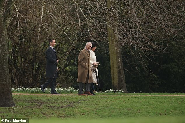 The King has been spending time at Sandringham since publicly announcing that he had been diagnosed with cancer.
