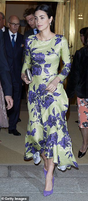 Alessandra attends a reception hosted by Peruvian President Martín Alberto Vizcarra in honor of King Felipe VI of Spain and Queen Letizia of Spain at El Pardo Palace on February 28, 2019 in Madrid, Spain