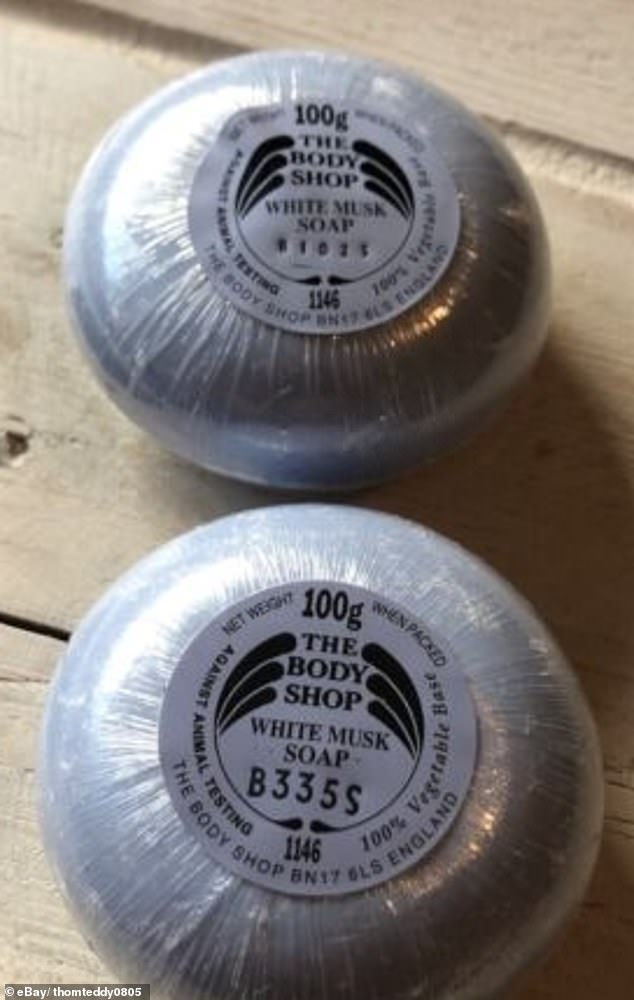 Another UK seller is selling a 100g bar of White Musk Soap 