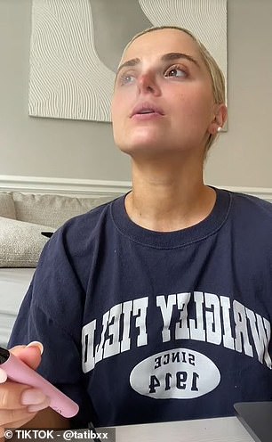 A TikTok user named tatibxx shared a video of her using an essential oil vaporizer from LUVV Inhealers.