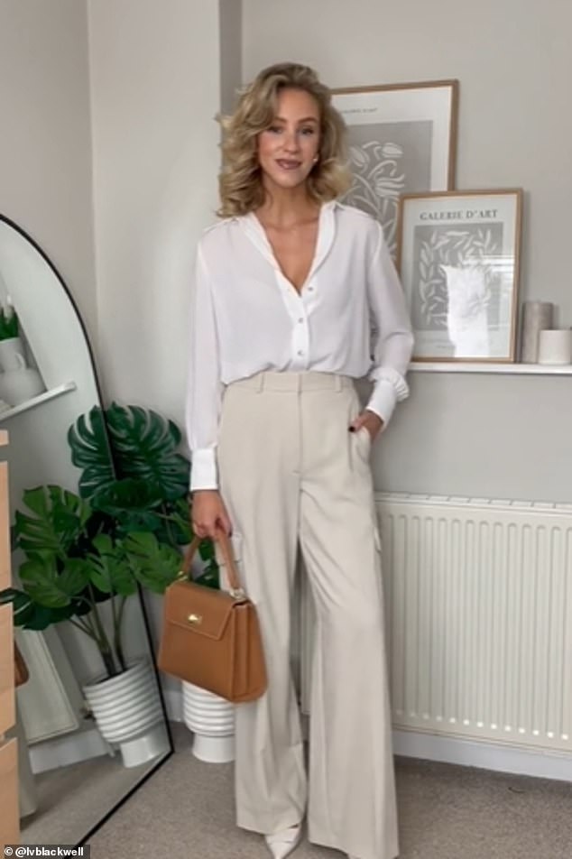On TikTok, Liv Blackwell from the United Kingdom, who goes by the handle @lvblackwell, paired the tan M&S bag with her latest outfit.