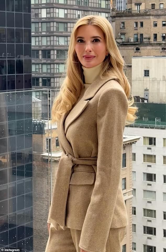 Ivanka then set out on a trip to New York City (see). She shared snaps of herself posing in front of her skyline on her Instagram, which she captioned: 