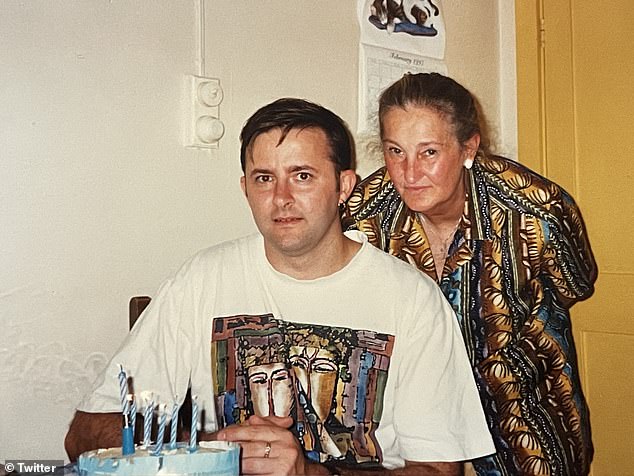 Albanese celebrates his 29th birthday in 1992 with his mother Maryanne (right), who died of a brain aneurysm 10 years later.