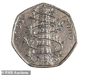 A legendary Kew Gardens 50p coin sold for £160