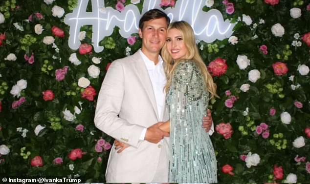 The former senior White House adviser included a stack of three photographs that were taken at his daughter Arabella's bat mitzvah in June.