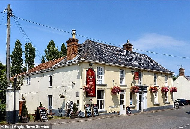 He ripped off The Angel in Wangford in November after booking a one-night stay.