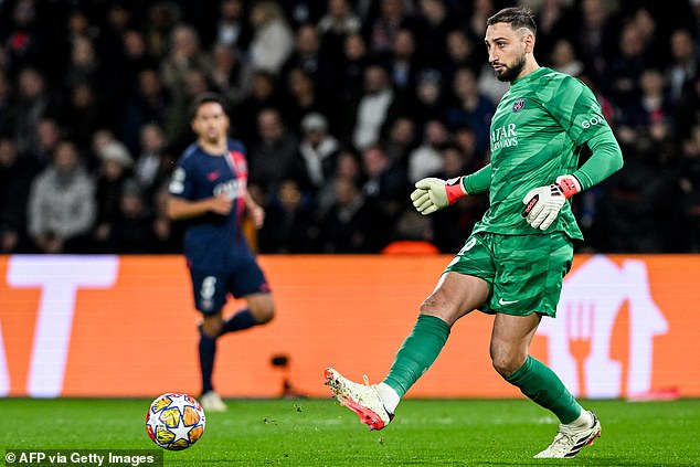 Gianluigi Donnarumma had to intervene in some moments of the match, but he had a quiet night.