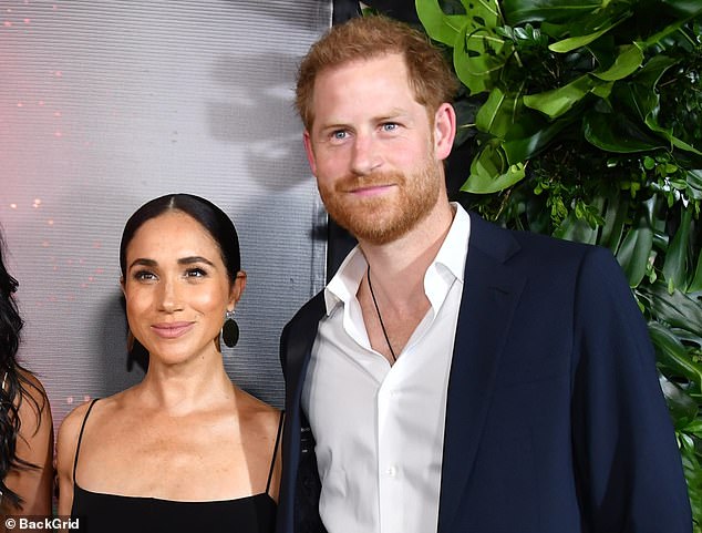 Prince Harry and Meghan at the premiere of the film Bob Marley: One Love in Jamaica on January 23