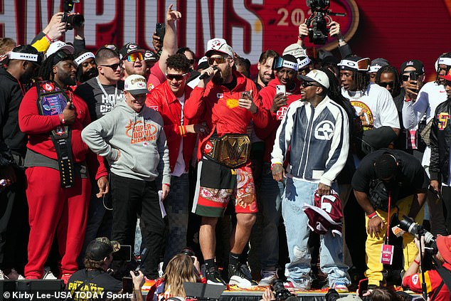 The shooting occurred moments after Kansas City Chiefs players celebrated their victory on stage.