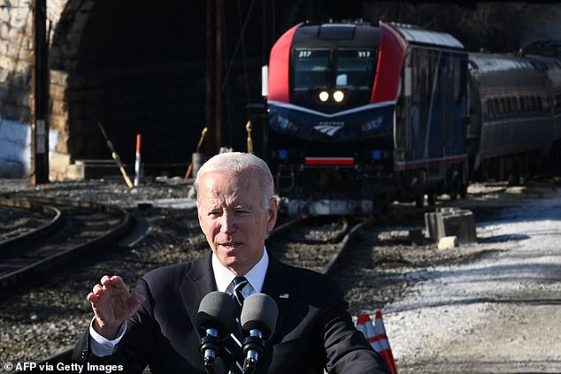 US President Joe Biden has a passionate interest in rail infrastructure, having long traveled on the Amtrak train to his home in Delaware.