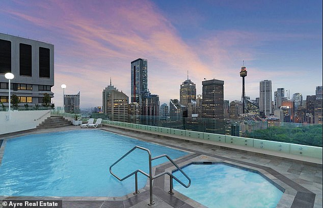 The owners said the rooftop pool and jacuzzi have just been renovated, adding to the apartment's appeal.