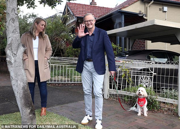 The incoming prime minister smiled during his morning walk on Sunday.