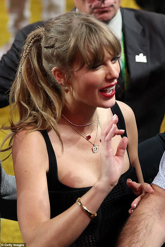 Swift was seen jubilant after her boyfriend Travis Kelce's Chiefs defeated the 49ers.
