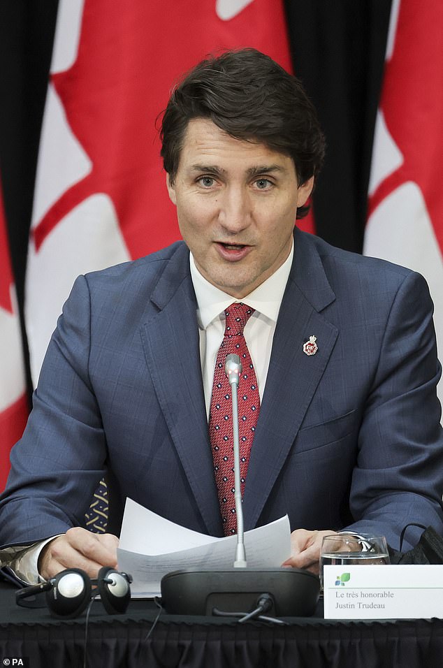 Canadian Prime Minister Justin Trudeau (pictured) wrote that he hoped 