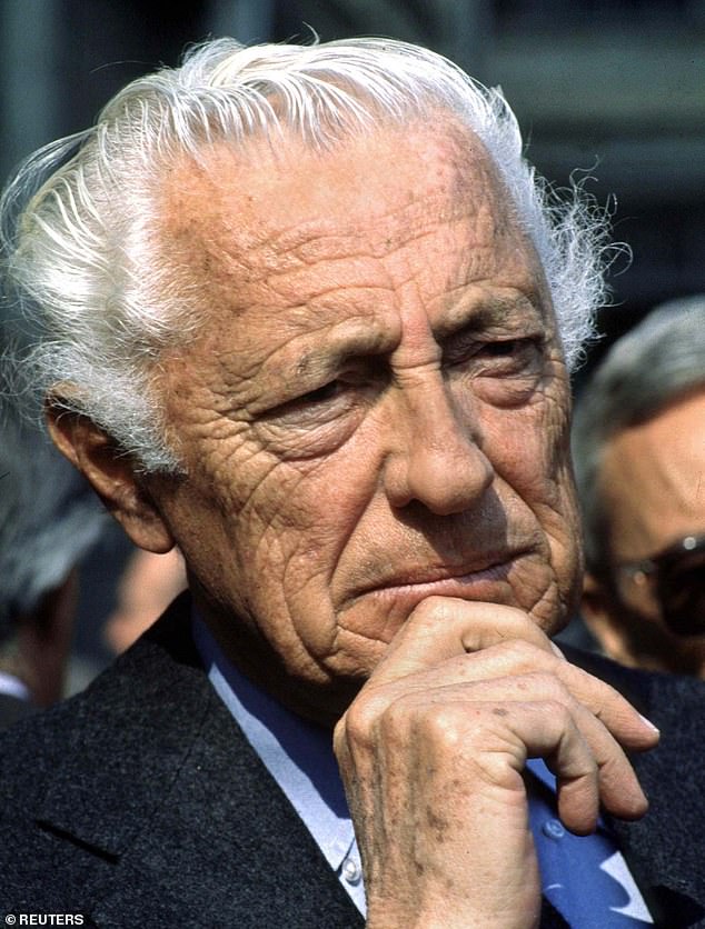 Fiat's honorary president, Gianni Agnelli, the elegant Italian industrialist who transformed Fiat into a world power