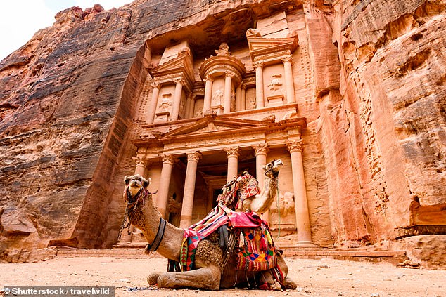 Passengers had to participate in tours of the ancient city of Petra, one of the Seven Wonders of the World (file image)