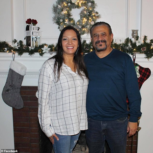 Beloved Kansas City radio DJ Lisa López-Galván, pictured here with her husband, was the only person to die the day of the shooting, passing away during surgery at a hospital from a gunshot wound to the abdomen.