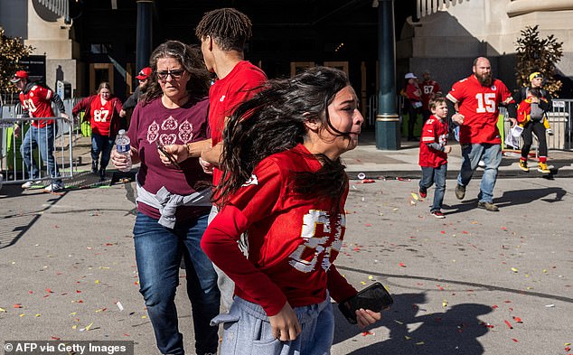 A witness to the shooting at the Kansas City Chiefs Super Bowl parade described a chilling scene of victims thrown to the ground and people trampled in the chaos.