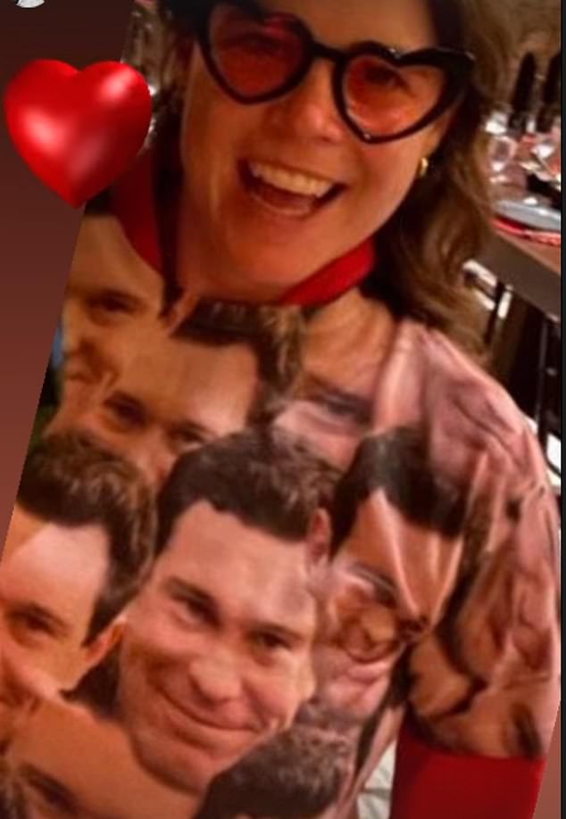 The second image showed the granddaughter of the late Queen Elizabeth II wearing a funny t-shirt that featured Jack's face all over it. The radiant royal completed her look with a pair of heart-shaped glasses.