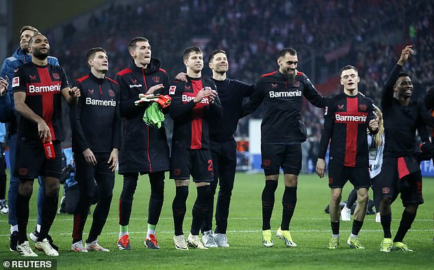 Alonso's Leverkusen claimed a 3-0 victory over Bundesliga title rivals Bayern on Saturday.