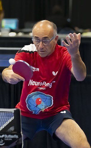 Dr. Barbera (pictured) has held regular ping pong sessions near Denver for three years with 