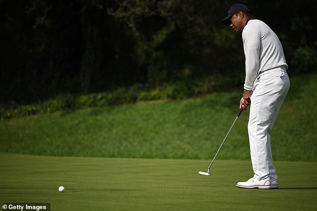 Woods, 48, last played in the PNC father-son Championship with his son Charlie in December.