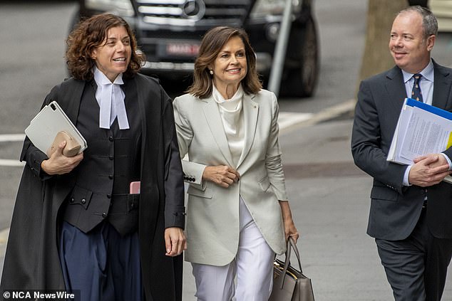 Lisa Wilkinson argued that she had to hire lead defamation lawyer Sue Chrysanthou SC (pictured together outside court this week) rather than using the broadcaster's lawyer Matthew Collins KC because Ten did not have her best interests in mind. mind and would not defend it adequately.