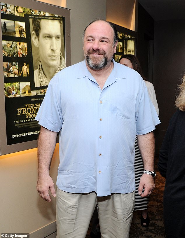 Gandolfini, who played mob boss Tony Soprano, died in 2013 at age 51 of a heart attack while visiting Rome; photographed in 2013 in New York