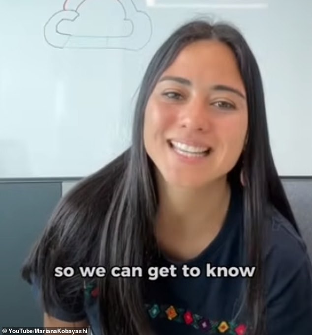 Mariana was previously rejected from Google, so she developed the video to stand out from the crowd.