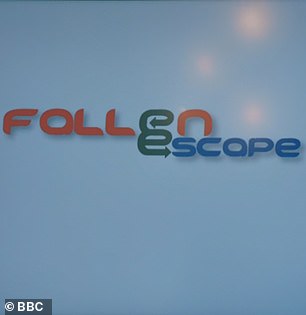 Asif Munaf was fired by Lord Sugar after his team came up with the lake game 'Fallen Escape' (logo pictured)