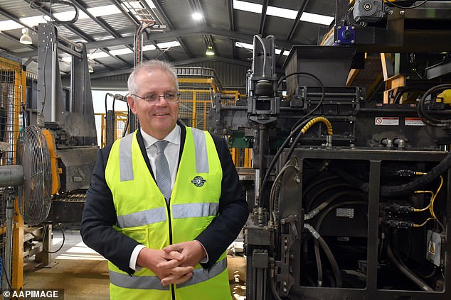 Prime Minister Scott Morrison visited Island Block and Paving in Launceston on Thursday (pictured), day 39 of the 2022 federal election campaign.