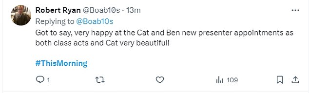 1708082832 517 This Morning viewers react to Cat Deeley and safe Ben