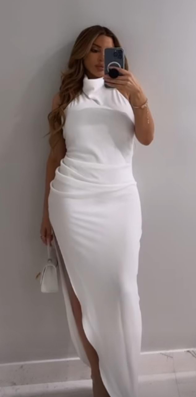 The Real Housewives of Miami star posted a mirror selfie on Valentine's Day and was certainly dressed for a night out.