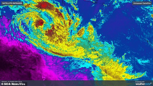 Tropical Cyclone Linoln is affecting the north of the country between Queensland and the Northern Territory. Image: Supplied / Weather zone