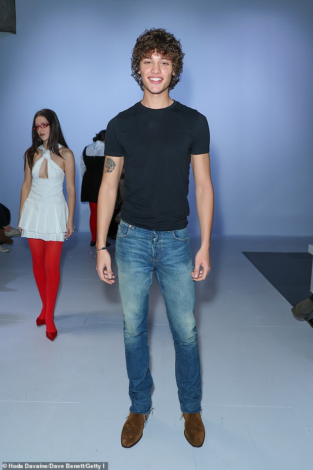Bobby, the son of Jeff Brazier and the late Jade Goody, wore skinny jeans with his look.