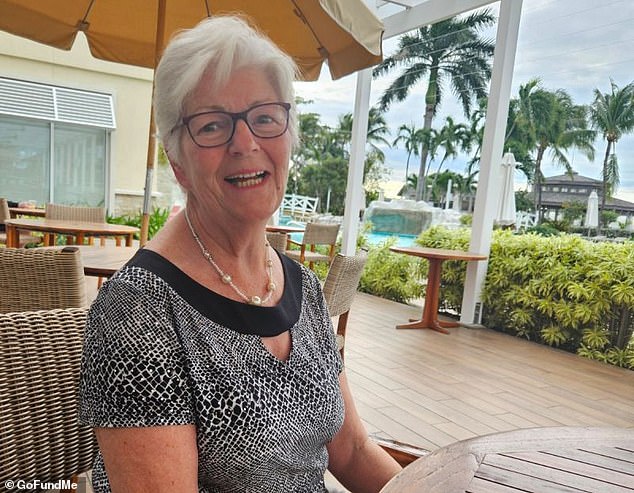 According to David Ahrens, his 80-year-old mother (above) and sister were together on a short vacation in the Bahamas when the attack occurred.